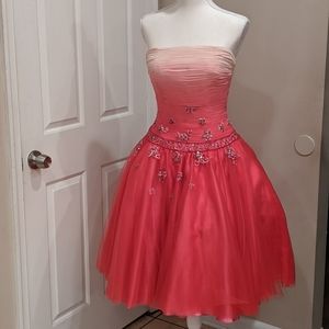 Pink cocktail party dress